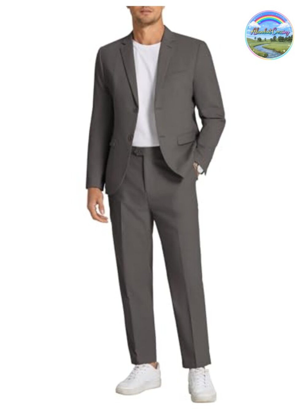 Men 2 Piece Linen Blend Suit Set Regular Fit Lightweight Wedding Beach